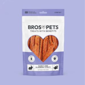 Rabbit and Blueberry Strips - Bros Pets