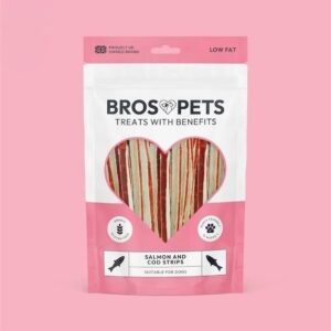 Salmon and Cod Strips - Bros Pets