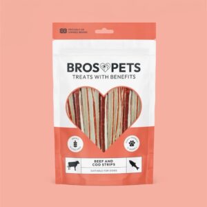 Beef and Cod Strips - Bros Pets
